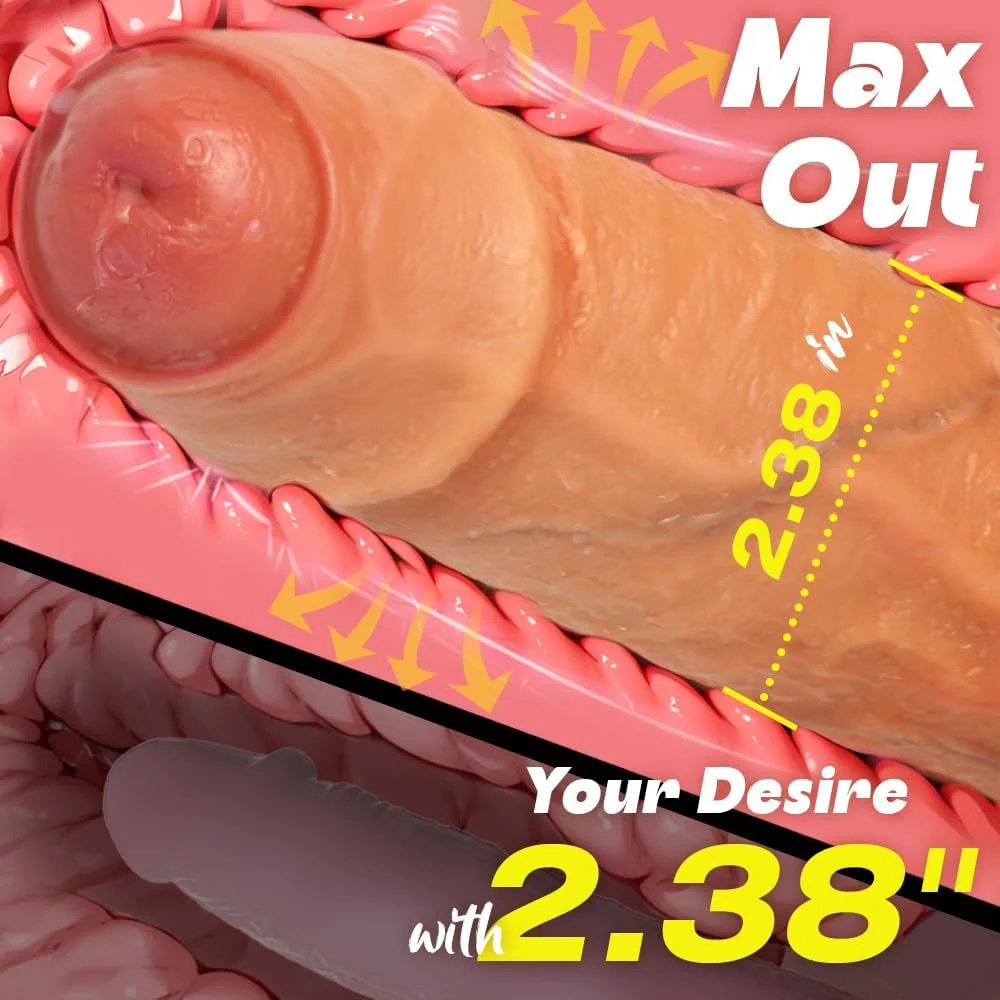 UncutTitan 10” Foreskin Realistic Silicone Dildo with Suction Cup - Image 3