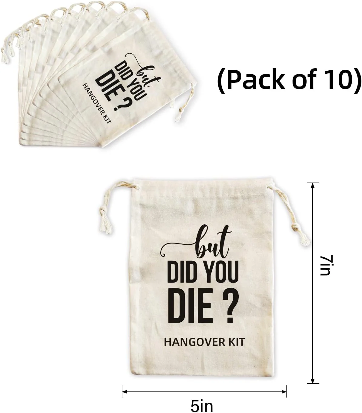 10 Pack Gag Drawstring Kit Bags - Image 4
