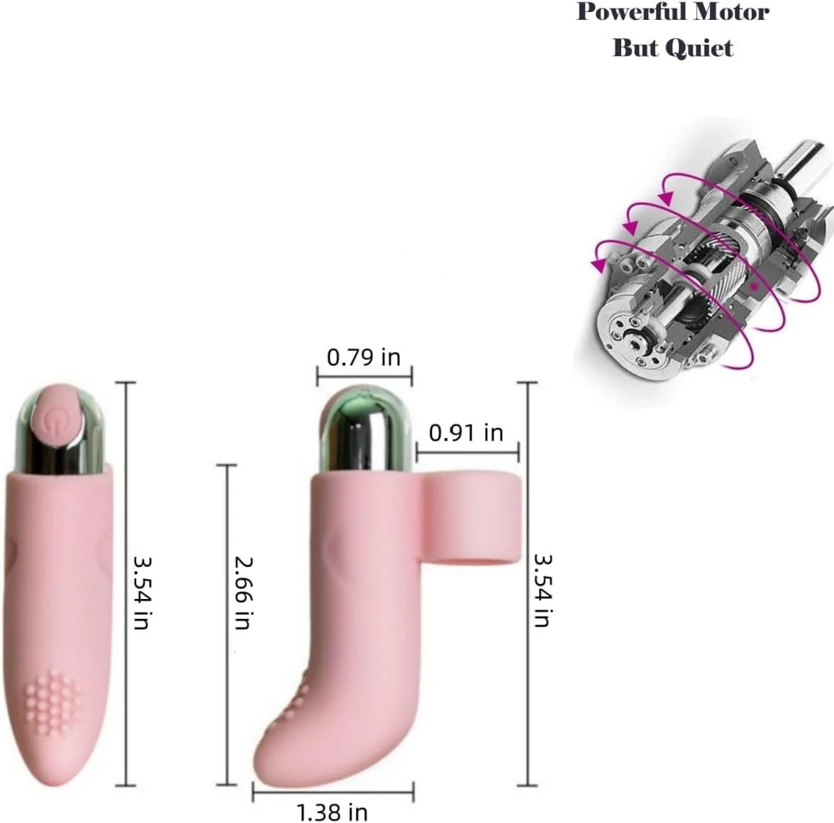 HydraPulse Finger Vibrator 10 Modes IPX7 Waterproof USB - Image 7