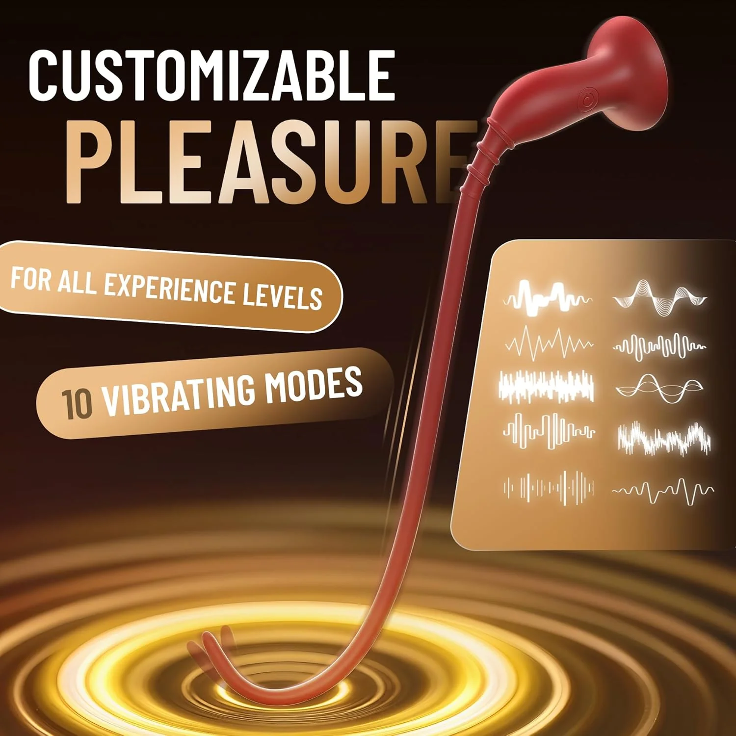 DeepVolt 11.4" Vibrating Urethral Plug Male Vibrator - Image 3