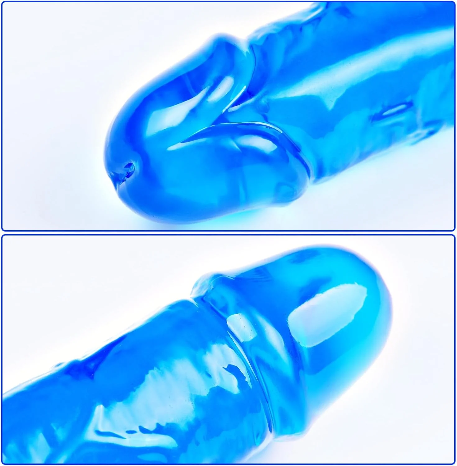 BlueEase 11.8” Slim Double-Ended Dildo Beginner Toy - Image 5