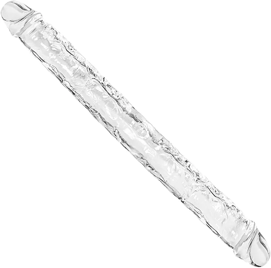 JellySync 11.8” Double-Ended Dildo Clear Flexible Toy