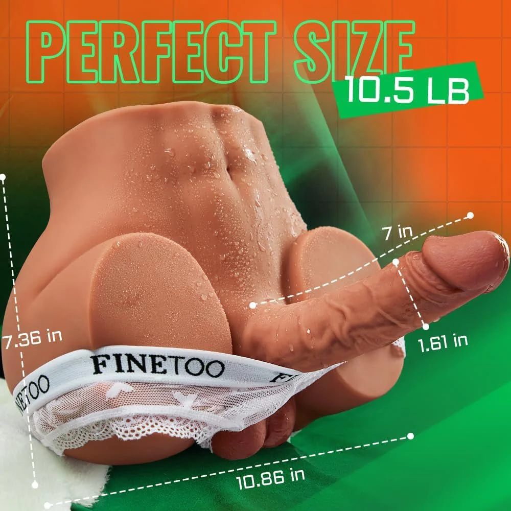 DualCoreX Male Sex Doll Torso 7in Dildo 11LB - Image 5