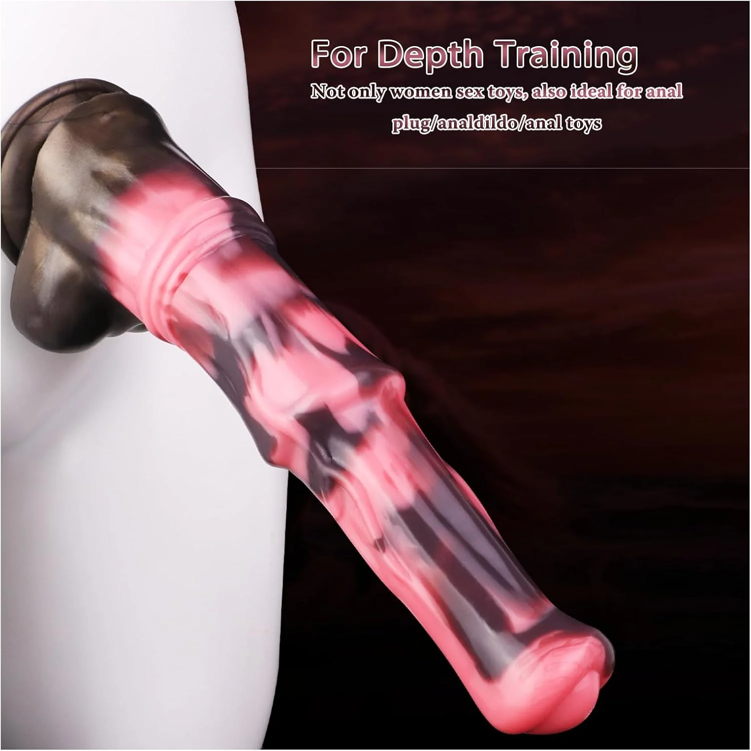 ObsidianJet 12” Horse Squirting Dildo Silicone Suction Cup - Image 2