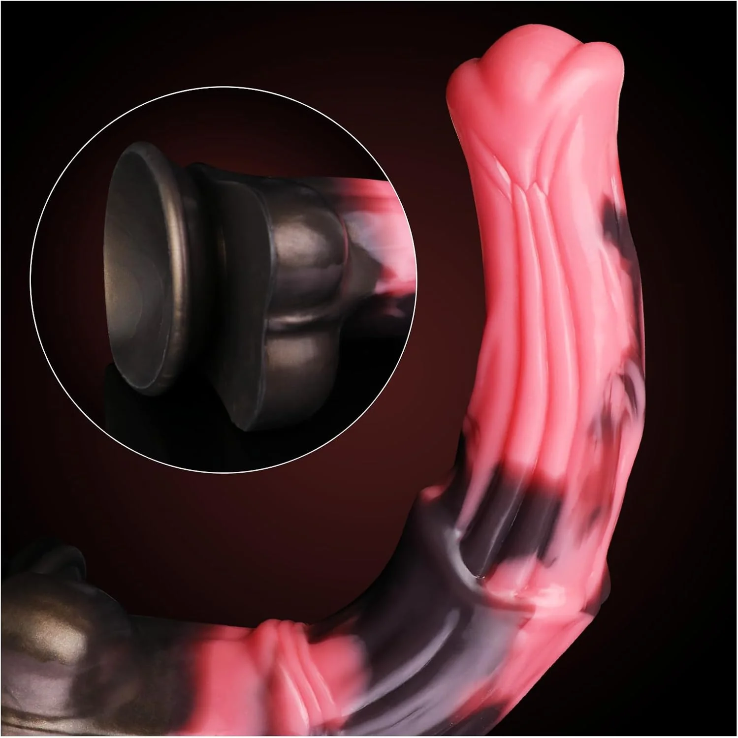 ObsidianJet 12” Horse Squirting Dildo Silicone Suction Cup - Image 3