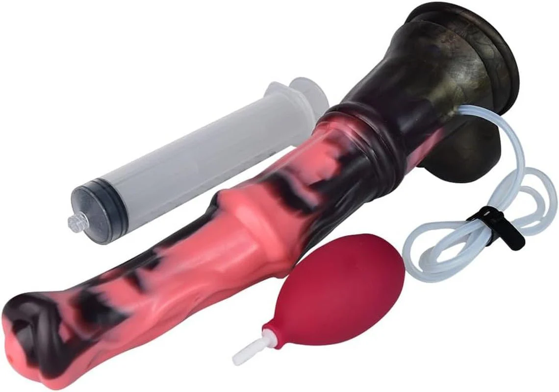 ObsidianJet 12” Horse Squirting Dildo Silicone Suction Cup - Image 7