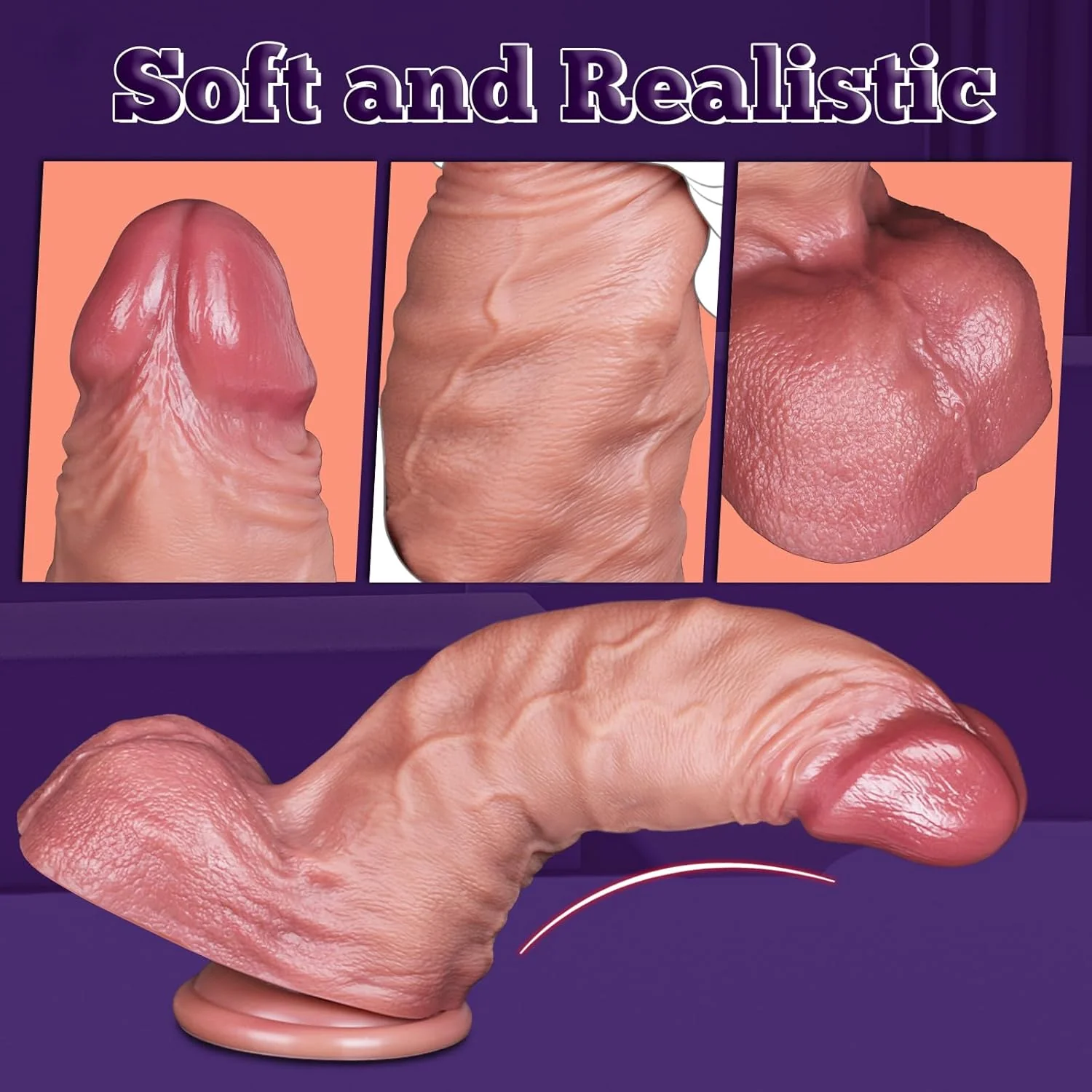 HulkingPress 12” XXXL Giant Dildo 3.4” Thick Suction Cup - Image 6