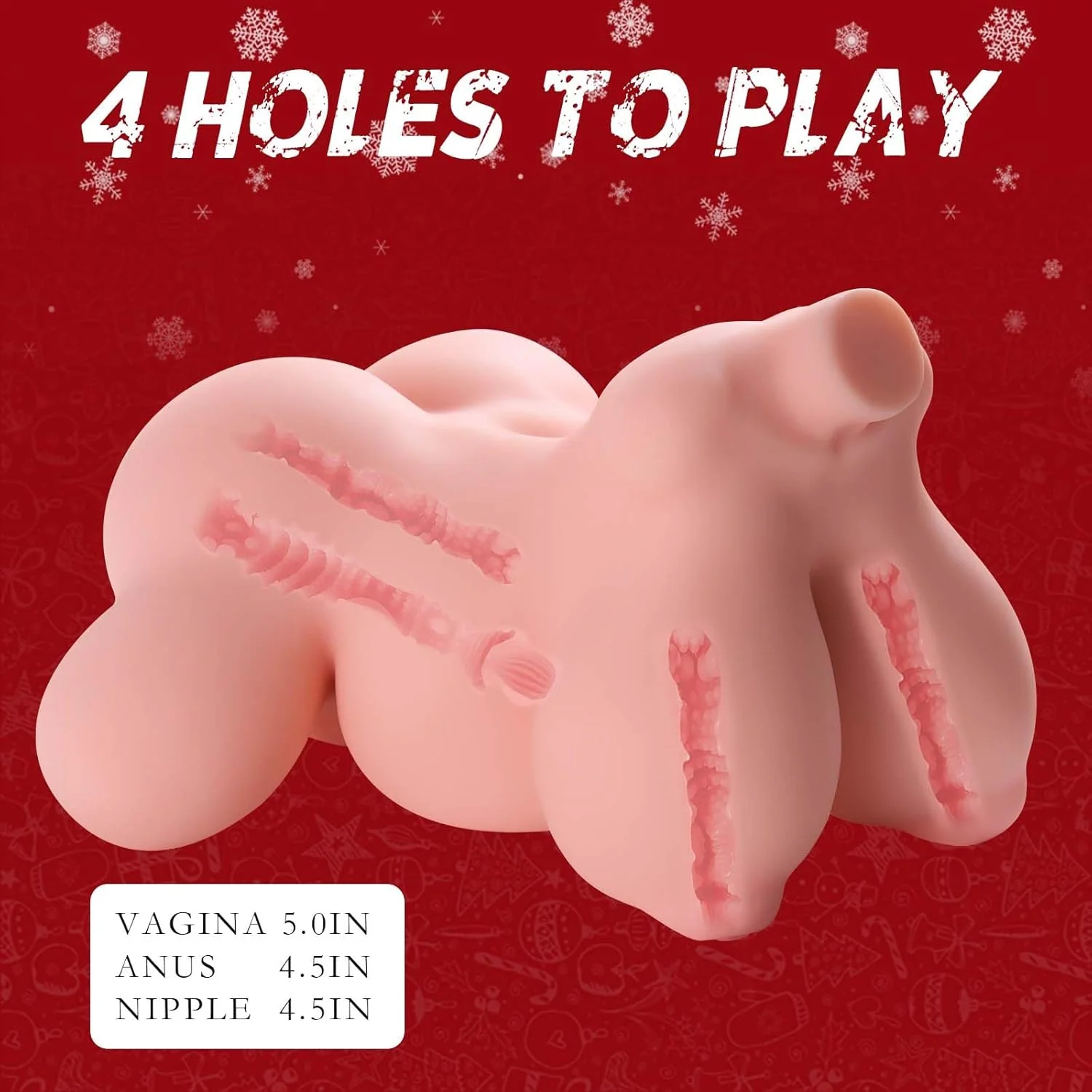LunaCore 4-Hole TPE Prolapse Torso Stroker Doll - Image 3