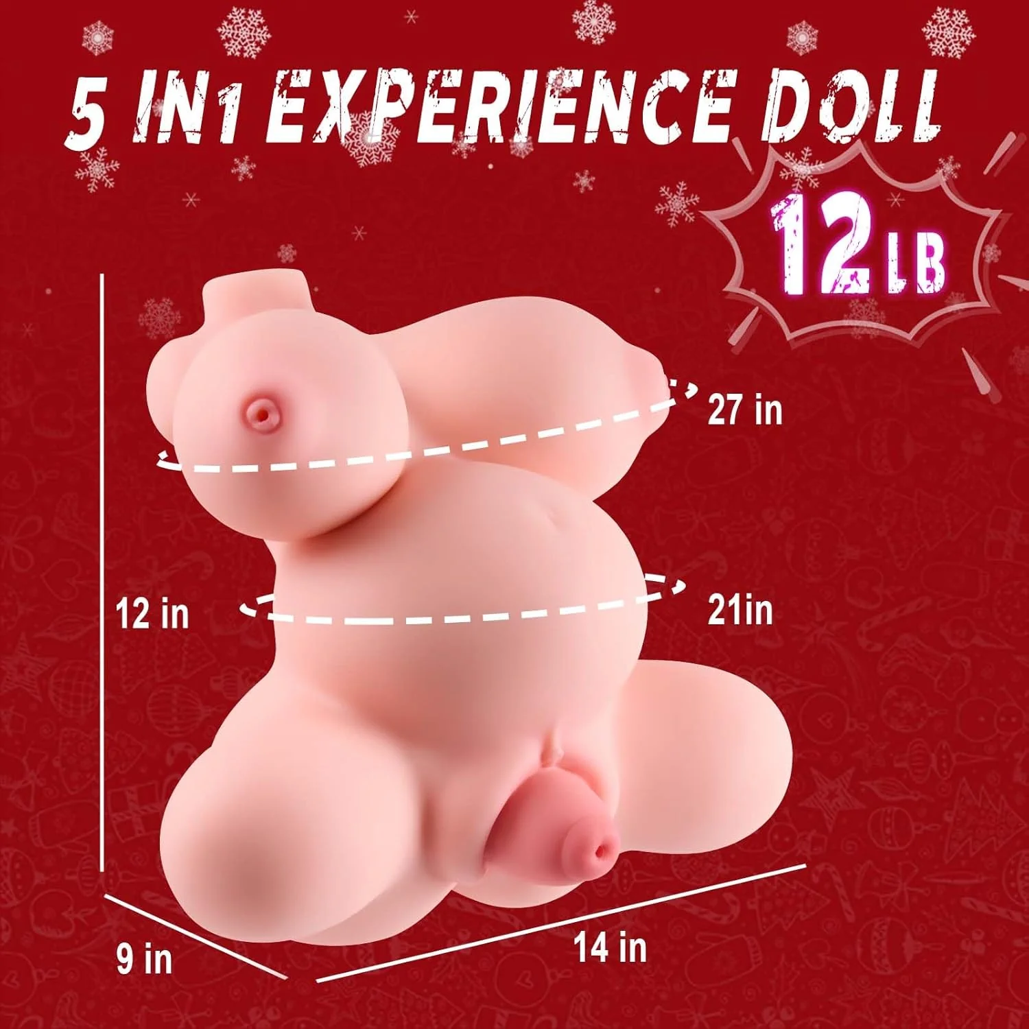 LunaCore 4-Hole TPE Prolapse Torso Stroker Doll - Image 6