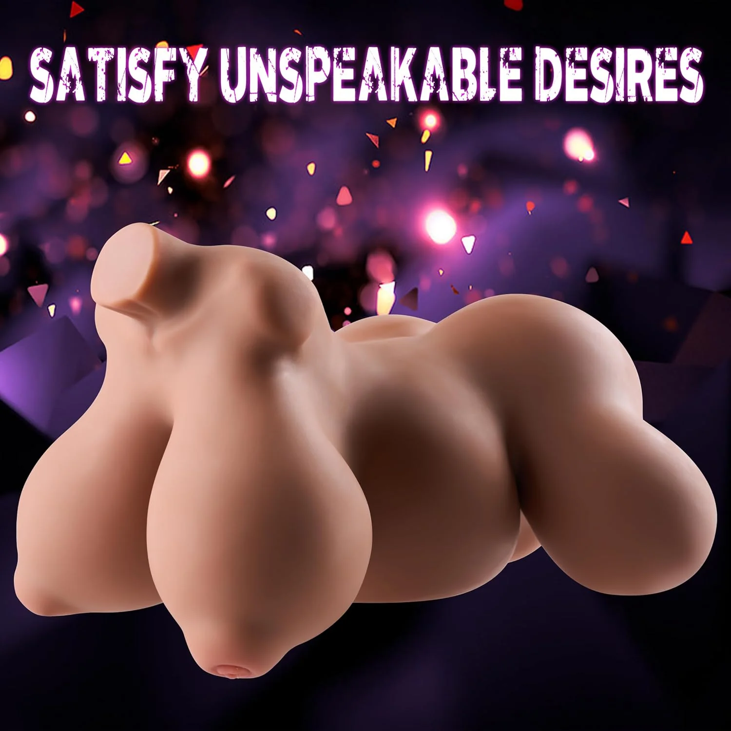 NoctaBelly Brown 4-Hole TPE Prolapse Torso Sex Doll - Image 4