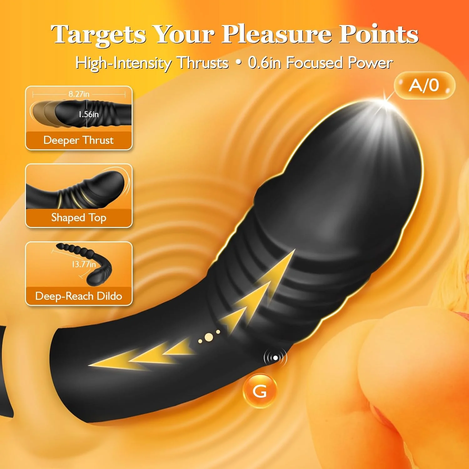 TwinPulseX Thrusting Dildo & Anal Beads Dual-Ended Vibrator - Image 5