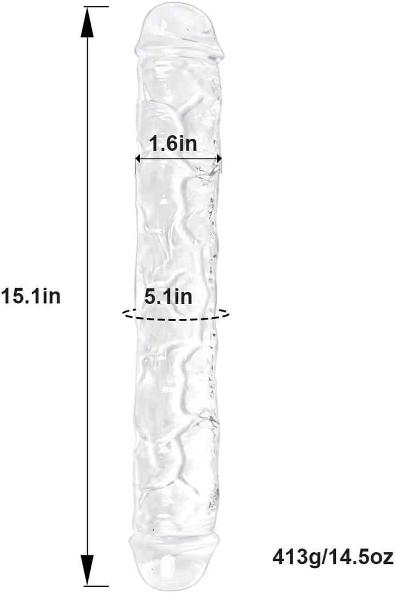DuoMorph 15.1” Double-Ended Dildo Flexible Realistic Toy - Image 5