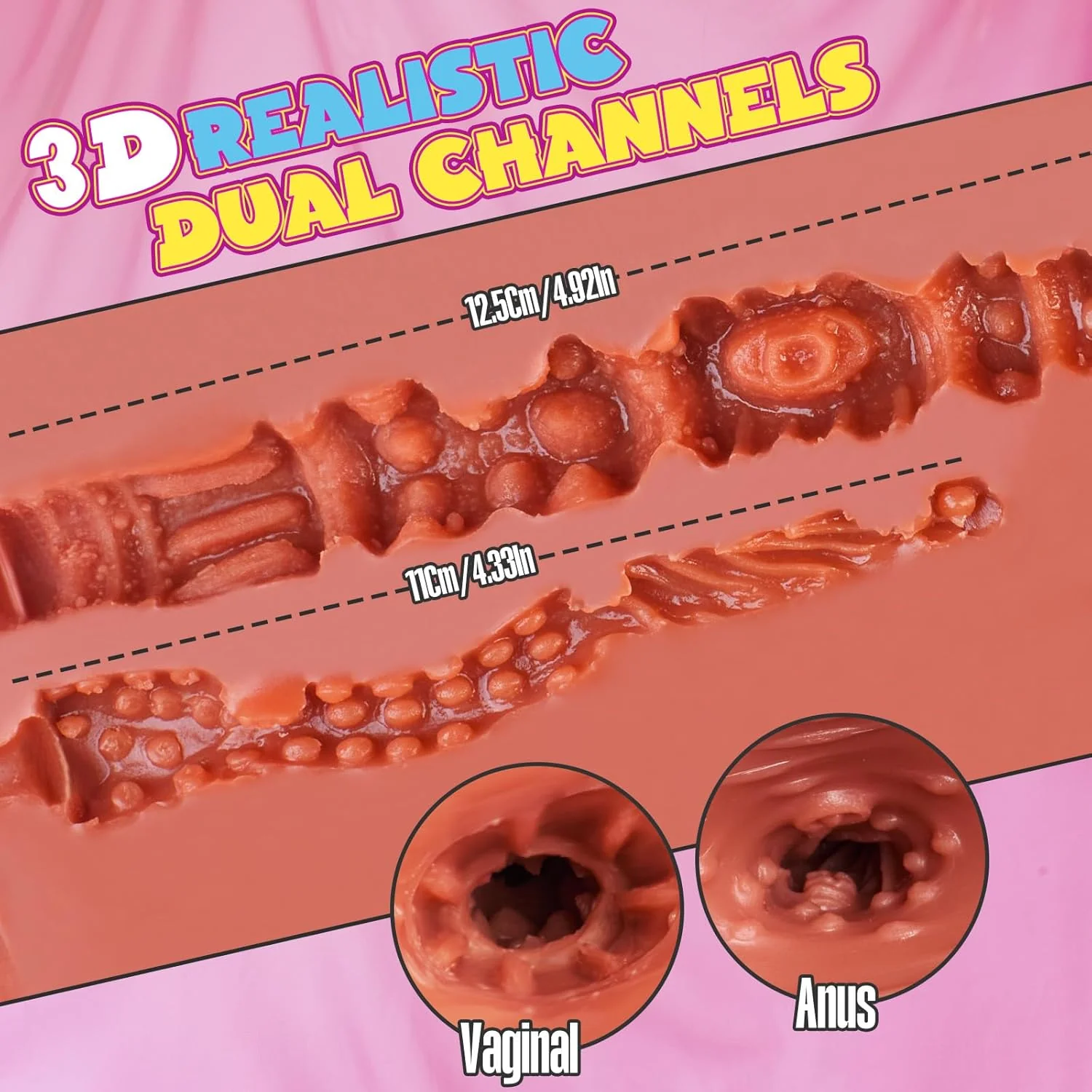 CurveyFlex 16LB Realistic Sex Doll Torso | Dual Channel Design - Image 6