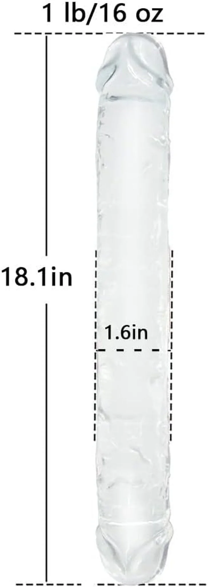 TitanFlex 18” Double-Ended Dildo Thick Flexible - Image 2