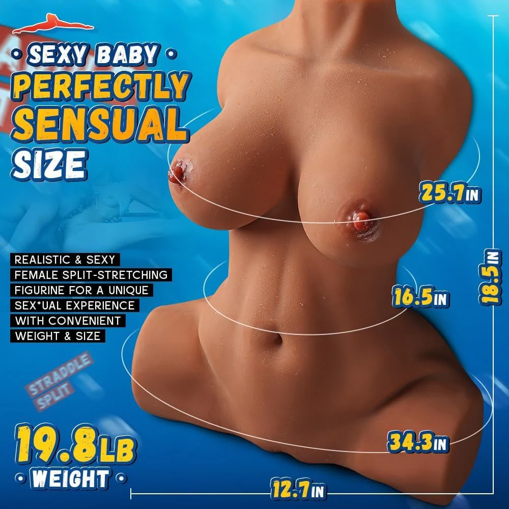 GoldenForm Realistic Torso Sex Doll 19.8LB - Image 4