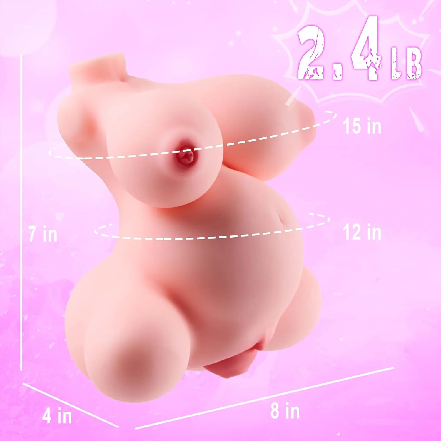 VelmoraSD Mini Prolapse Sex Doll 2.4lb TPE Torso - Image 2
