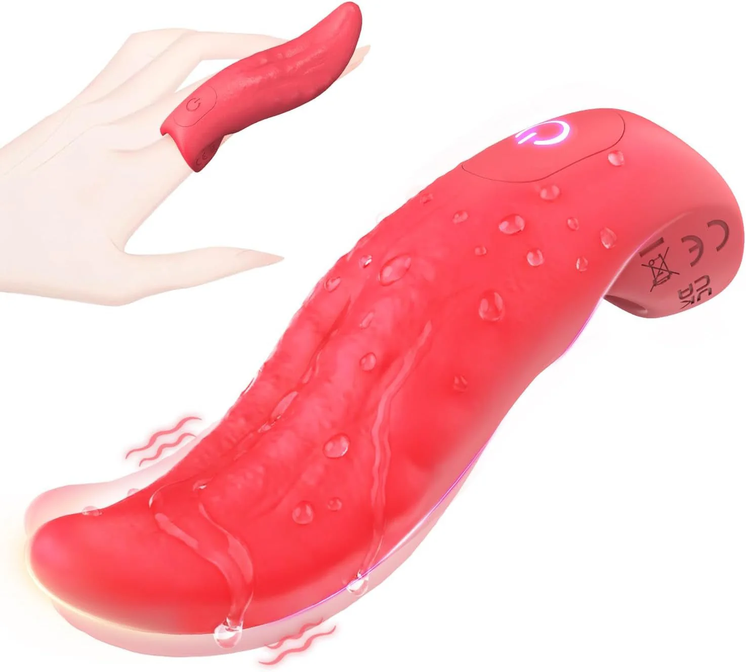 VelixTongue Finger Vibrator Tongue Design 10 Modes USB