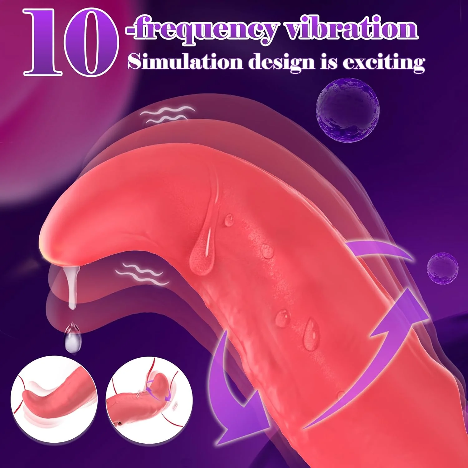 VelixTongue Finger Vibrator Tongue Design 10 Modes USB - Image 2