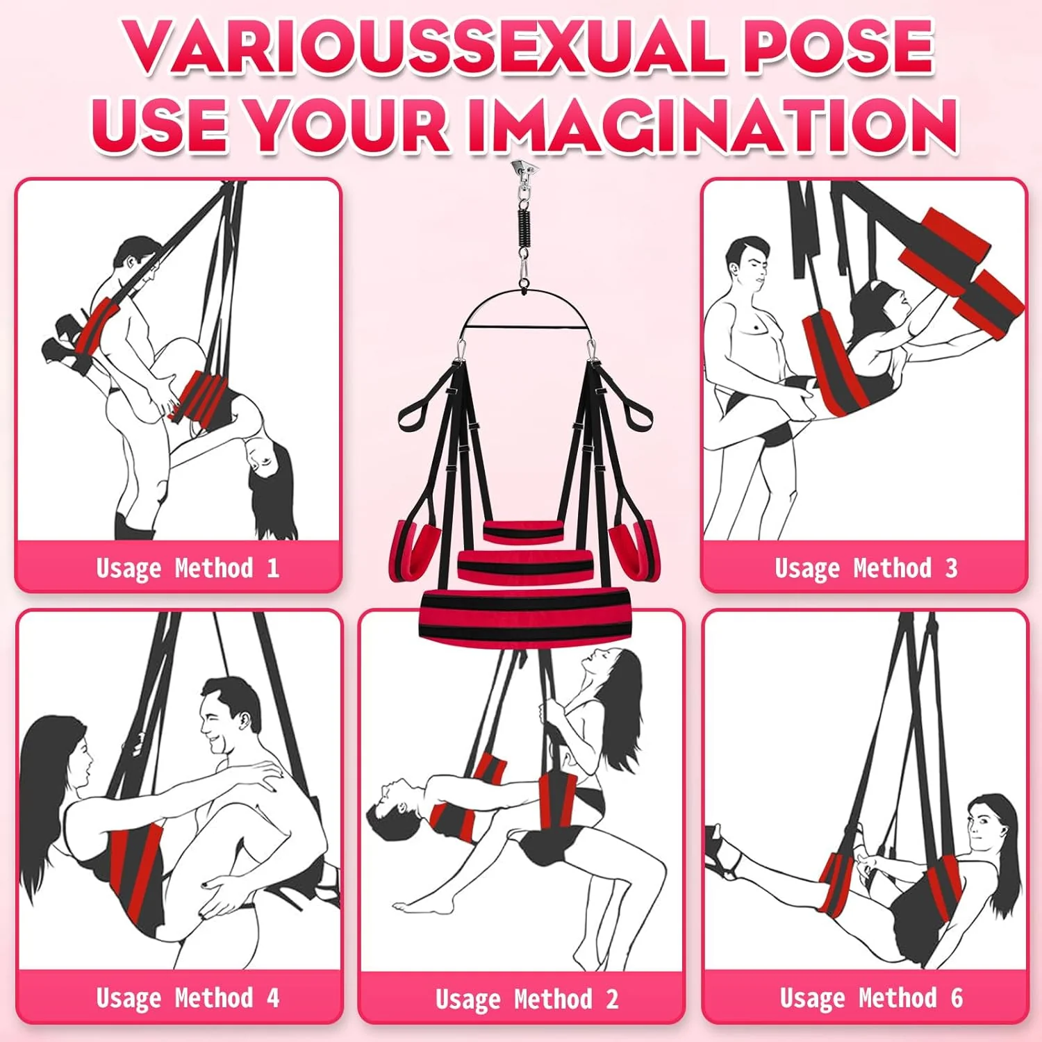 OrbitLift 360° Rotating Sex Swing 800lb - Image 4