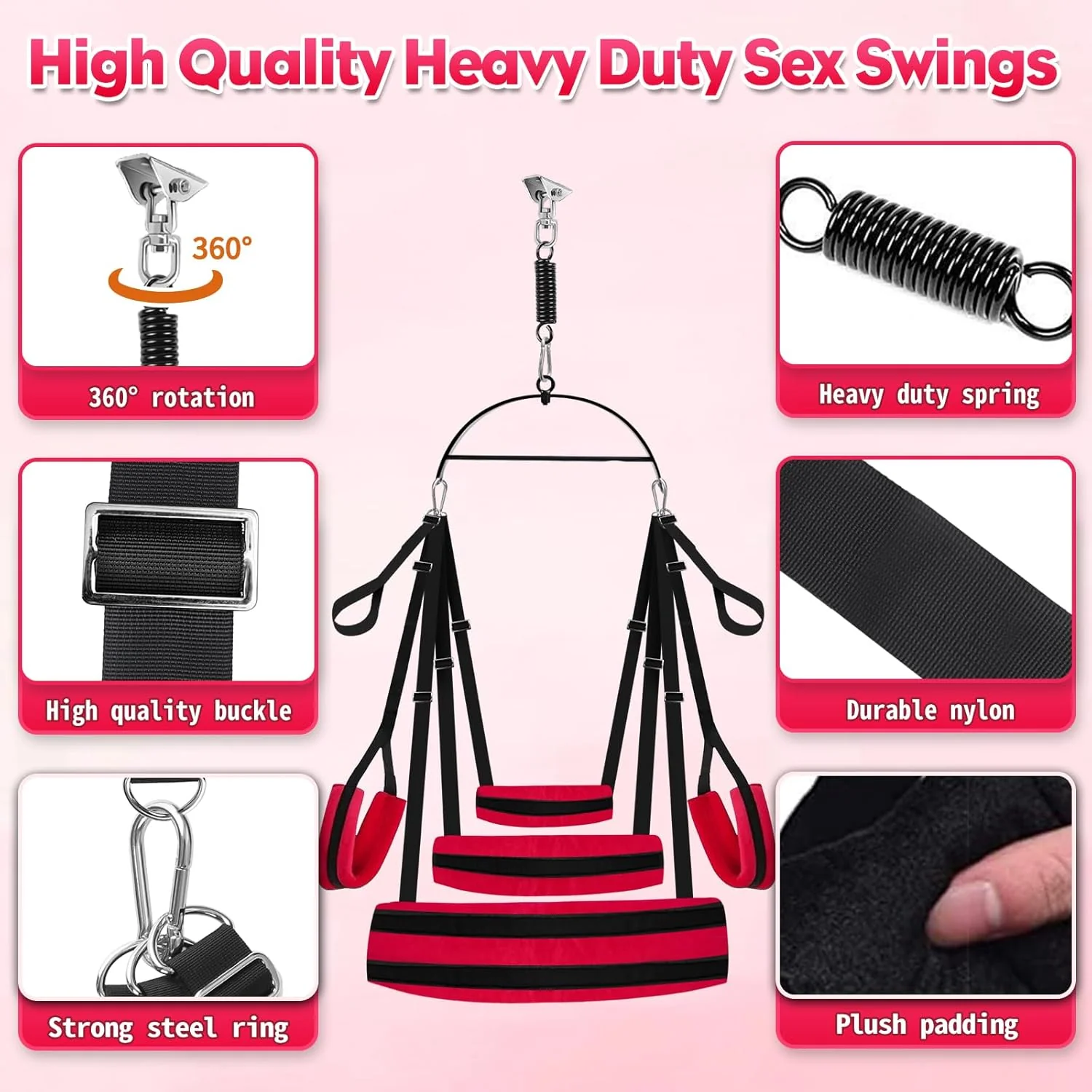 OrbitLift 360° Rotating Sex Swing 800lb - Image 5