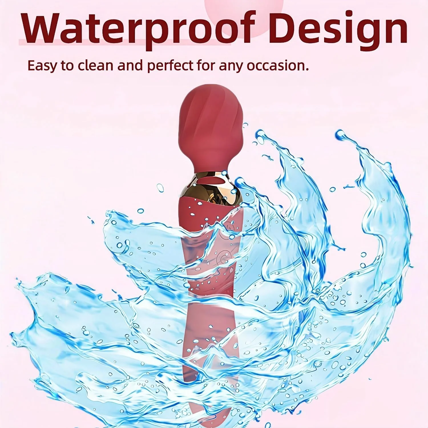 VortexDuo 2-in-1 Wand Vibrator Dual Motor 12 Speeds Waterproof - Image 6