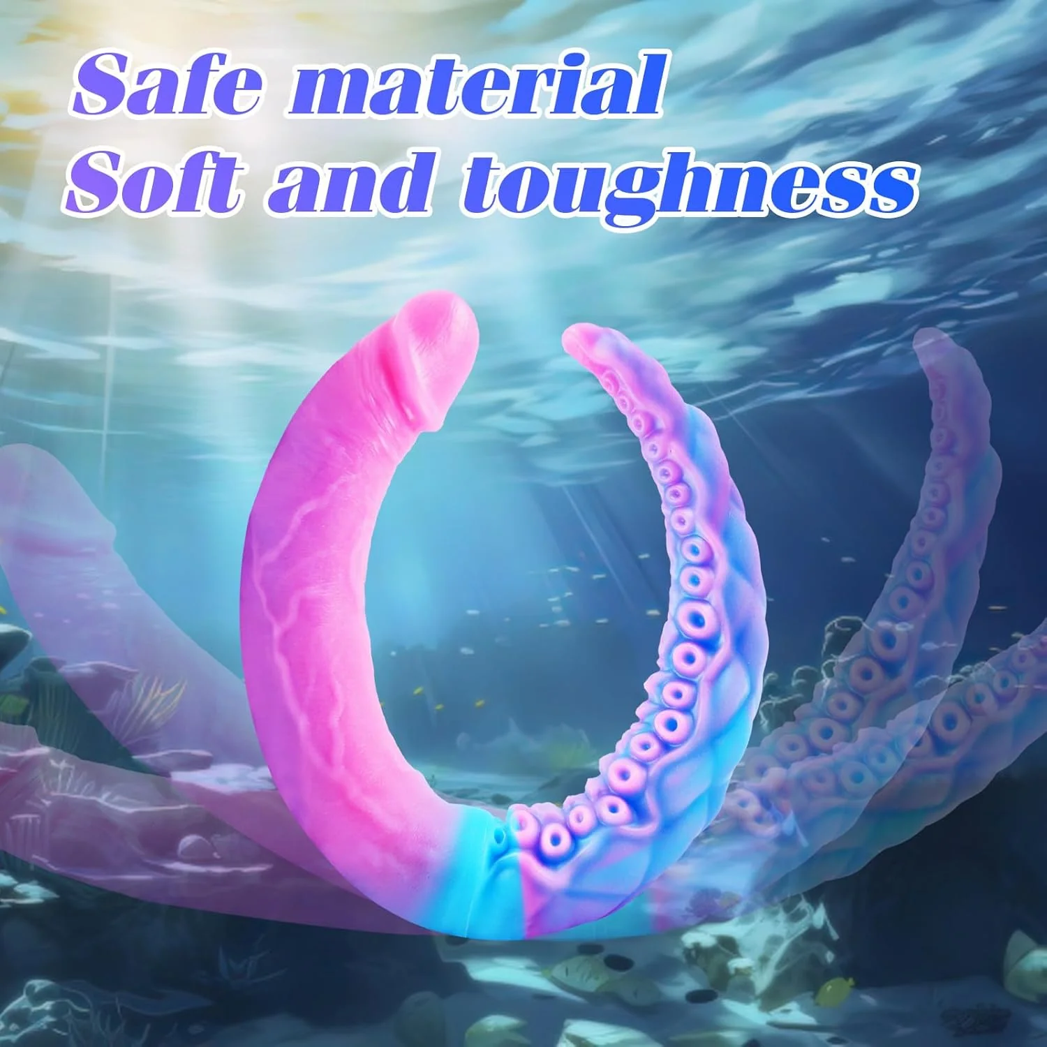 TentraMorph 20.5” Tentacle Double-Ended Dildo Silicone Toy - Image 2