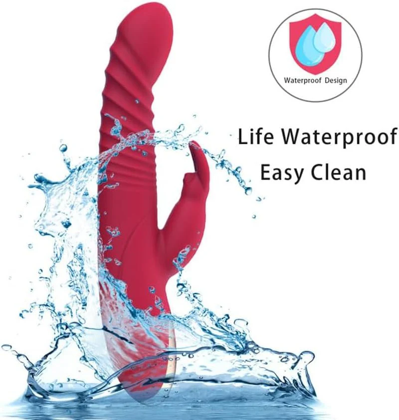 TitanWave 9” Rabbit Vibrator 15 Modes Thrusting Waterproof - Image 5