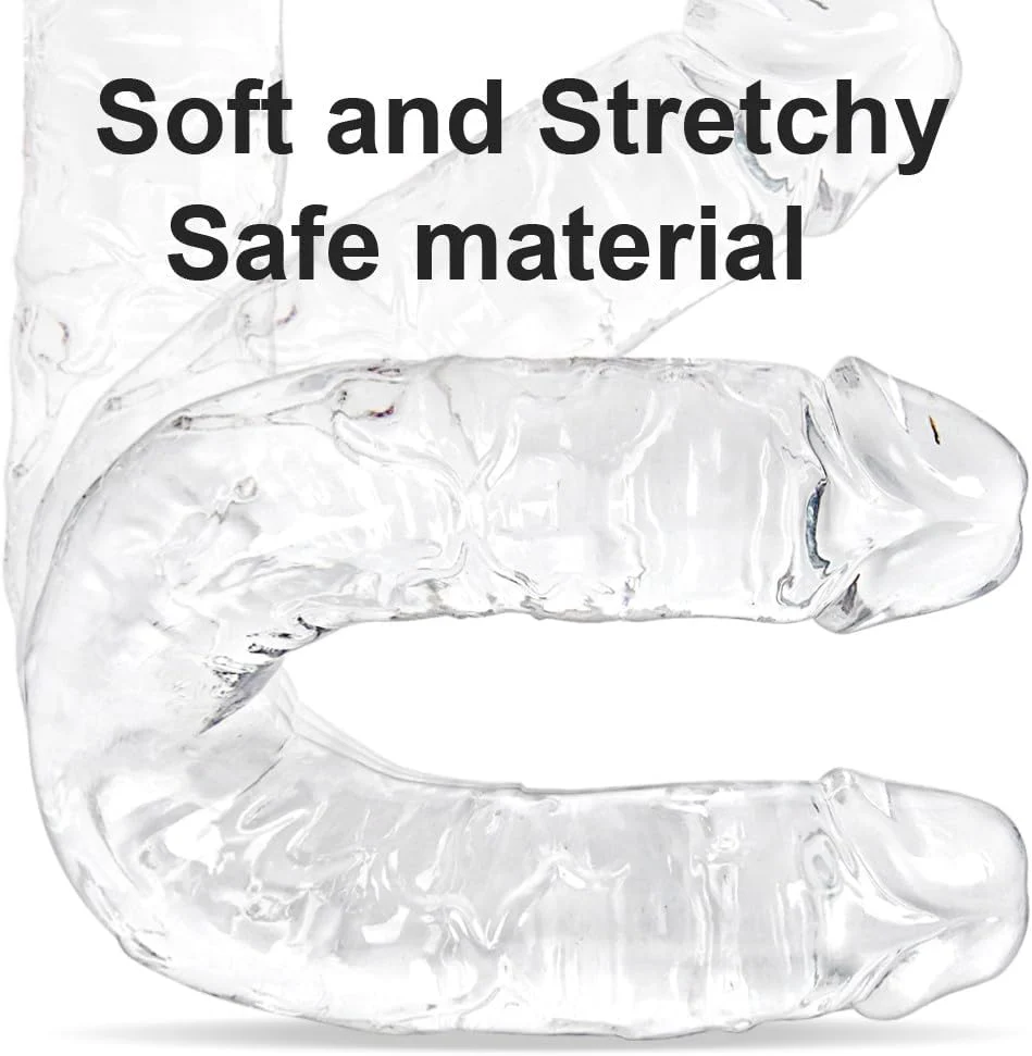 TitanClear 21.7” XXXL Double-Ended Dildo Thick Flexible Toy - Image 4