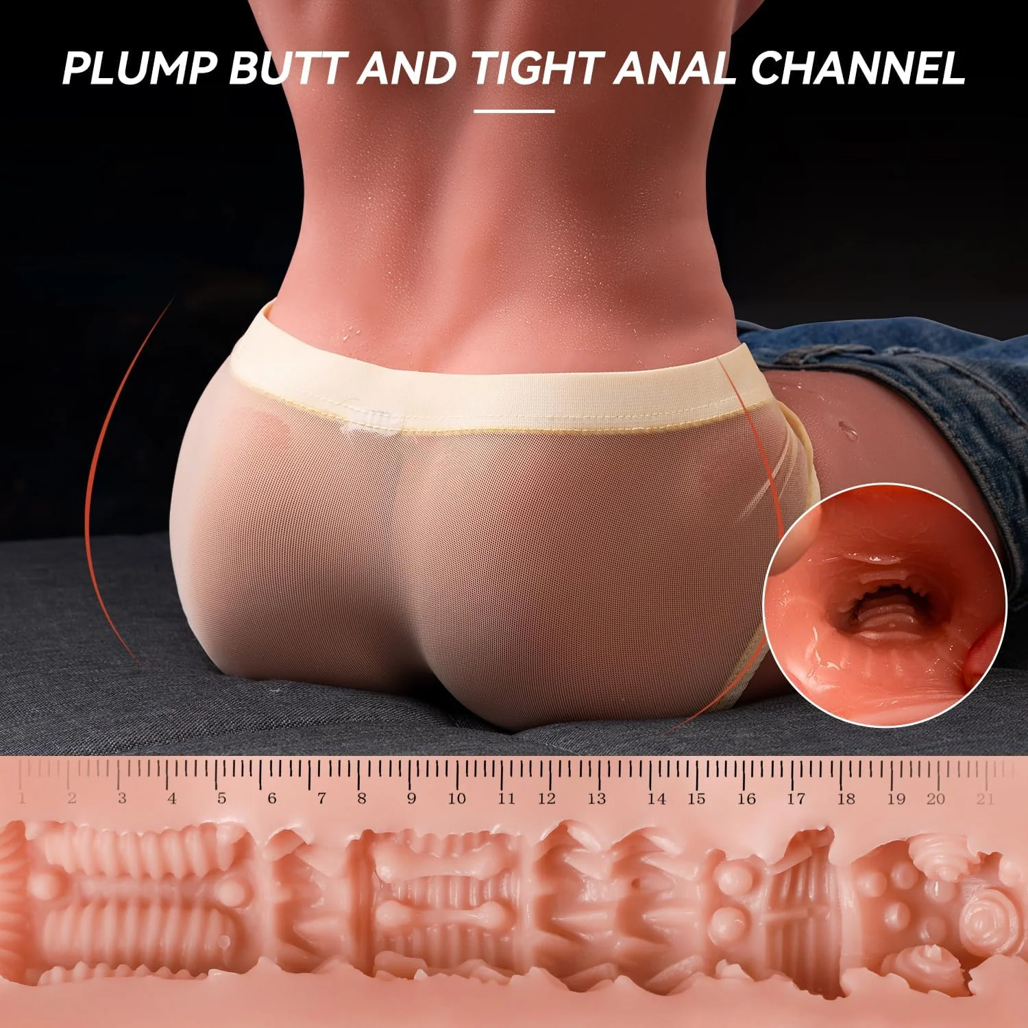 DuoPulse Male Sex Doll Torso Thrusting Vibrating Dildo - Image 5