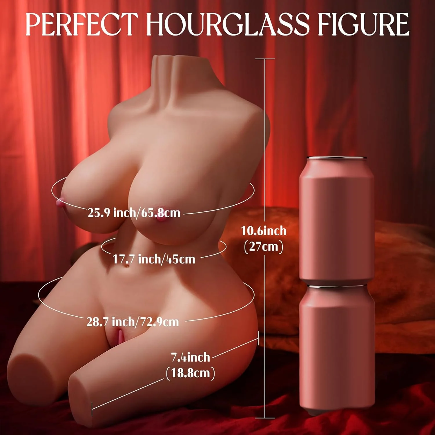KoreviaX 22lb Realistic Sex Doll Torso Flexible TPE - Image 6