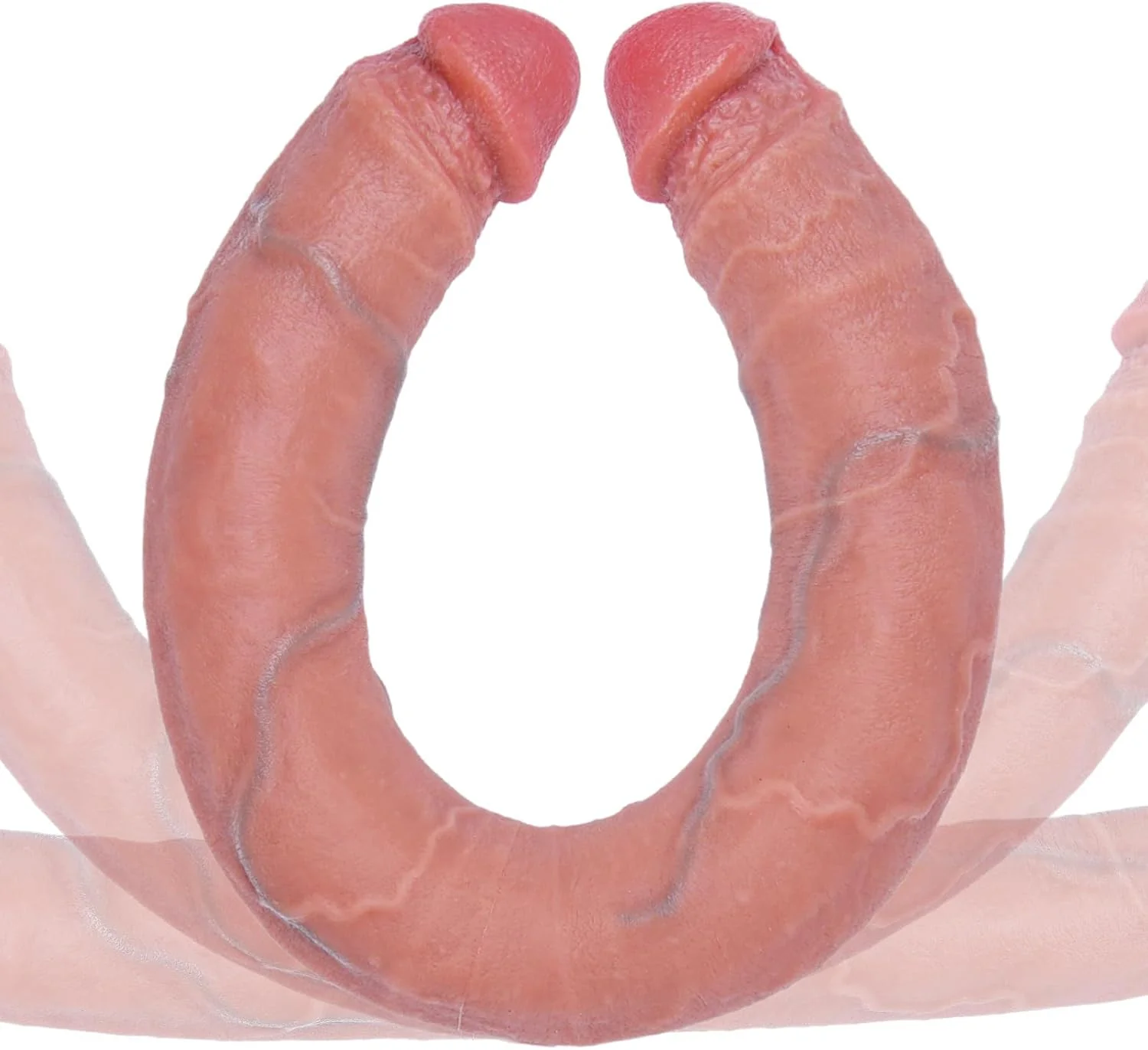 TitanMorph 24.4” XXL Double-Ended Dildo Thick Silicone Toy - Image 4