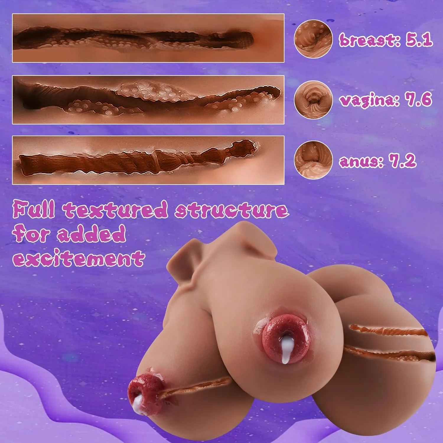 ObsidiaMax 24lb 4-in-1 Sex Doll Torso Big Boobs TPE - Image 4