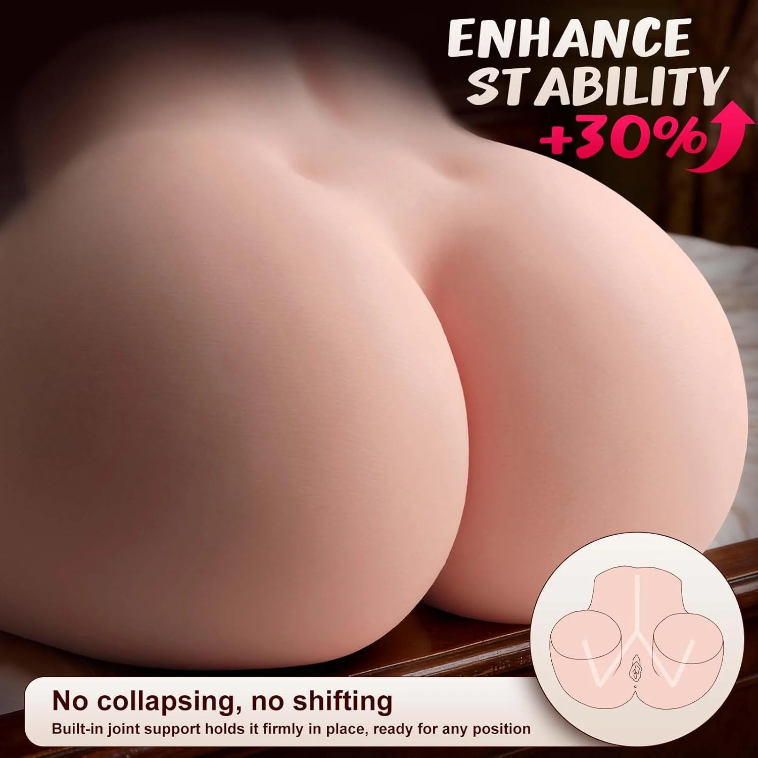 CurveMax 25LB BBW Sex Doll Torso | Dual Deep Channels - Image 3