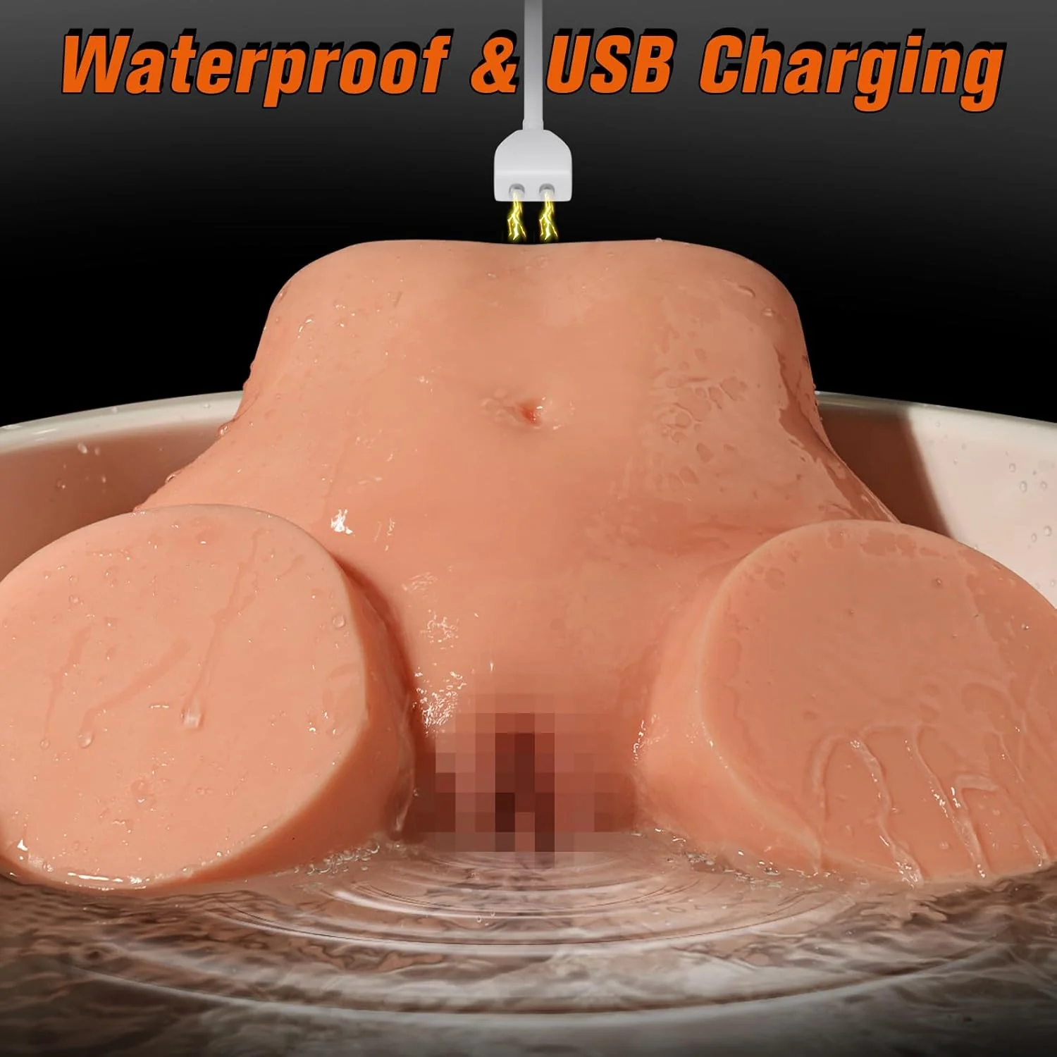 VantaPulseX 25LB Vibrating Sex Doll Torso | Dual Deep Channels - Image 5