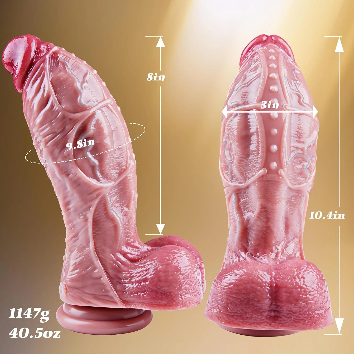 TitanCone 10.4” XXL Thick Dildo 3” Diameter Suction Cup - Image 8