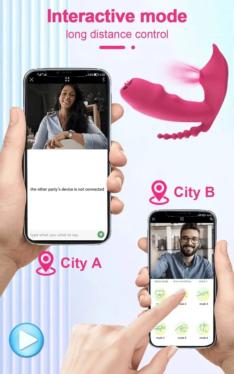 3-in-1 Bluetooth APP Controlled Dildo Vibrator with Heating & Vacuum Suction | Vagina, Clitoris Stimulator | Female Masturbator Sex Toy for Women - Image 11