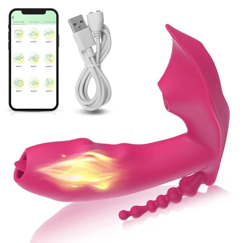 3-in-1 Bluetooth APP Controlled Dildo Vibrator with Heating & Vacuum Suction | Vagina, Clitoris Stimulator | Female Masturbator Sex Toy for Women - Image 13