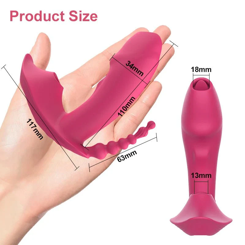 3-in-1 Bluetooth APP Controlled Dildo Vibrator with Heating & Vacuum Suction | Vagina, Clitoris Stimulator | Female Masturbator Sex Toy for Women - Image 5