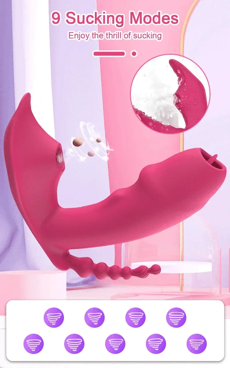 3-in-1 Bluetooth APP Controlled Dildo Vibrator with Heating & Vacuum Suction | Vagina, Clitoris Stimulator | Female Masturbator Sex Toy for Women - Image 8