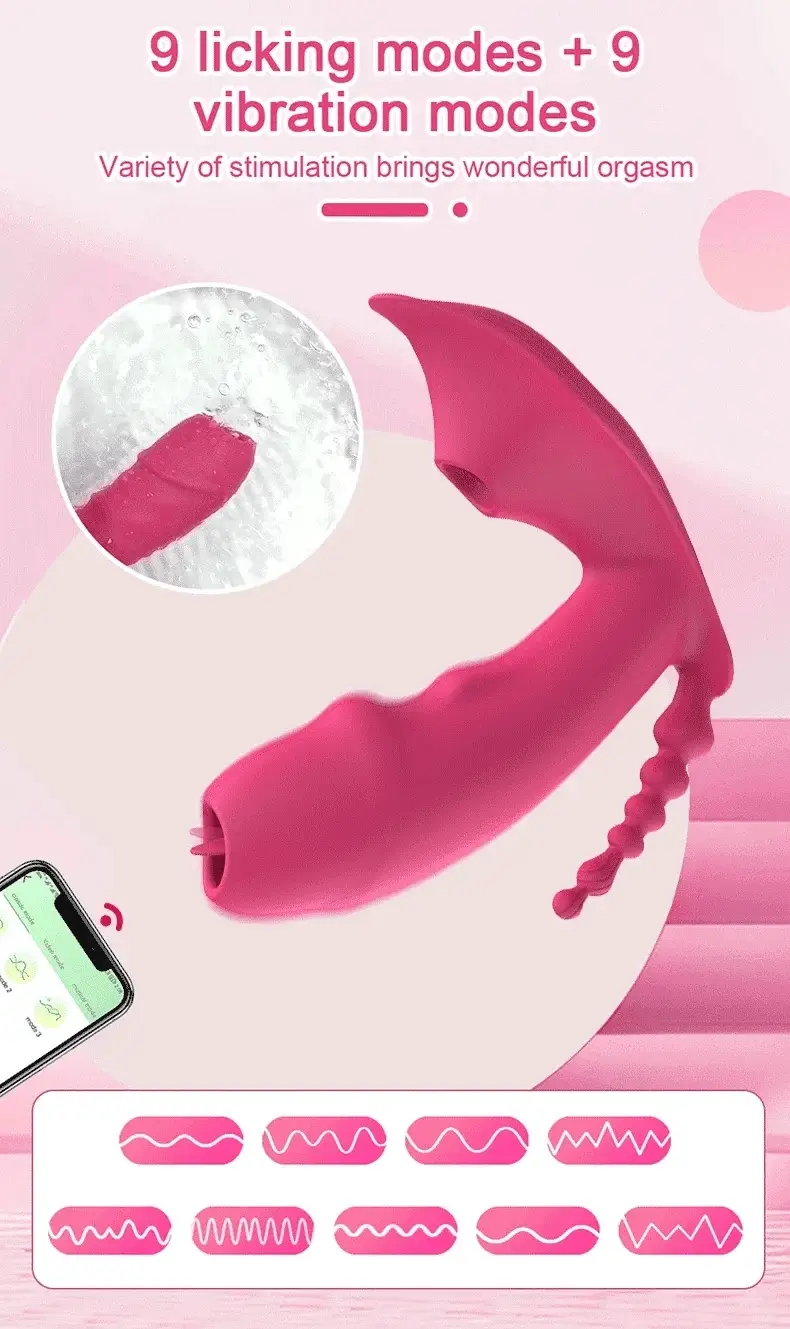 3-in-1 Bluetooth APP Controlled Dildo Vibrator with Heating & Vacuum Suction | Vagina, Clitoris Stimulator | Female Masturbator Sex Toy for Women - Image 9