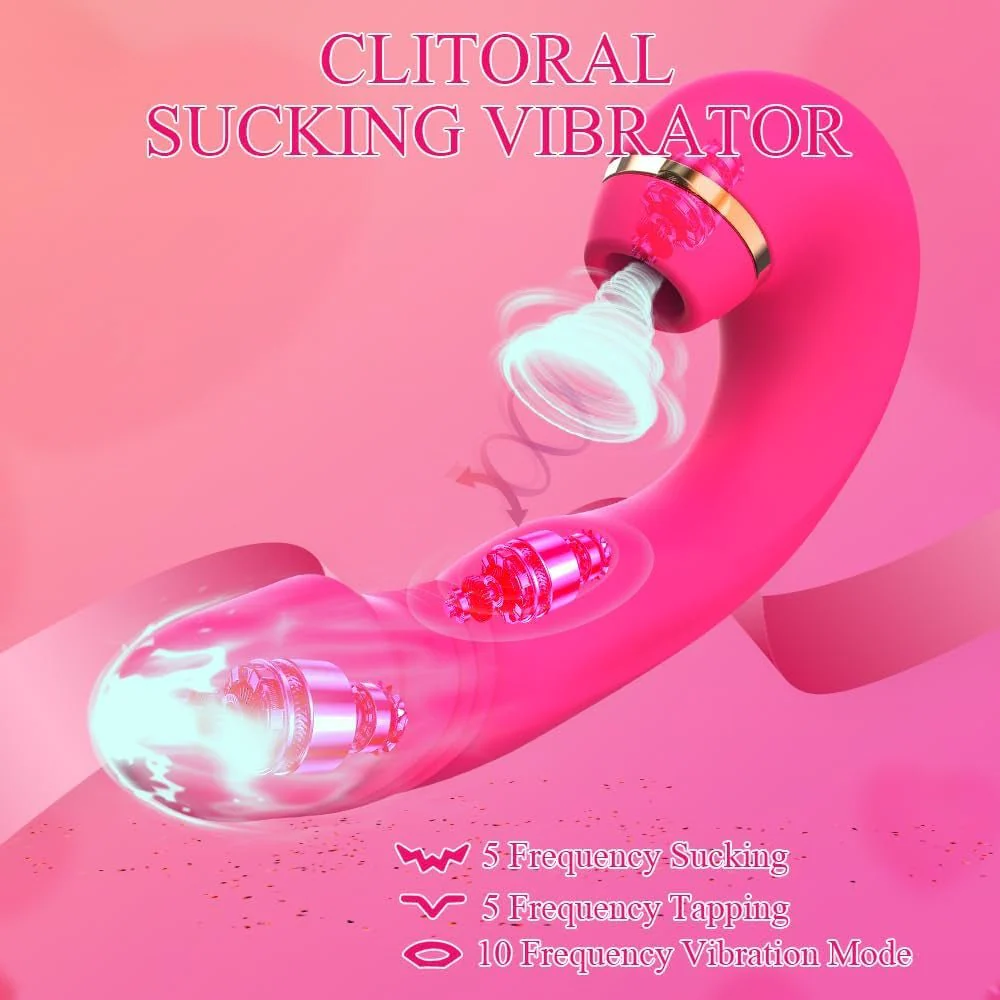 VerdeSuction L-Shaped Suction Vibrator 10 Modes Tapping Waterproof - Image 4