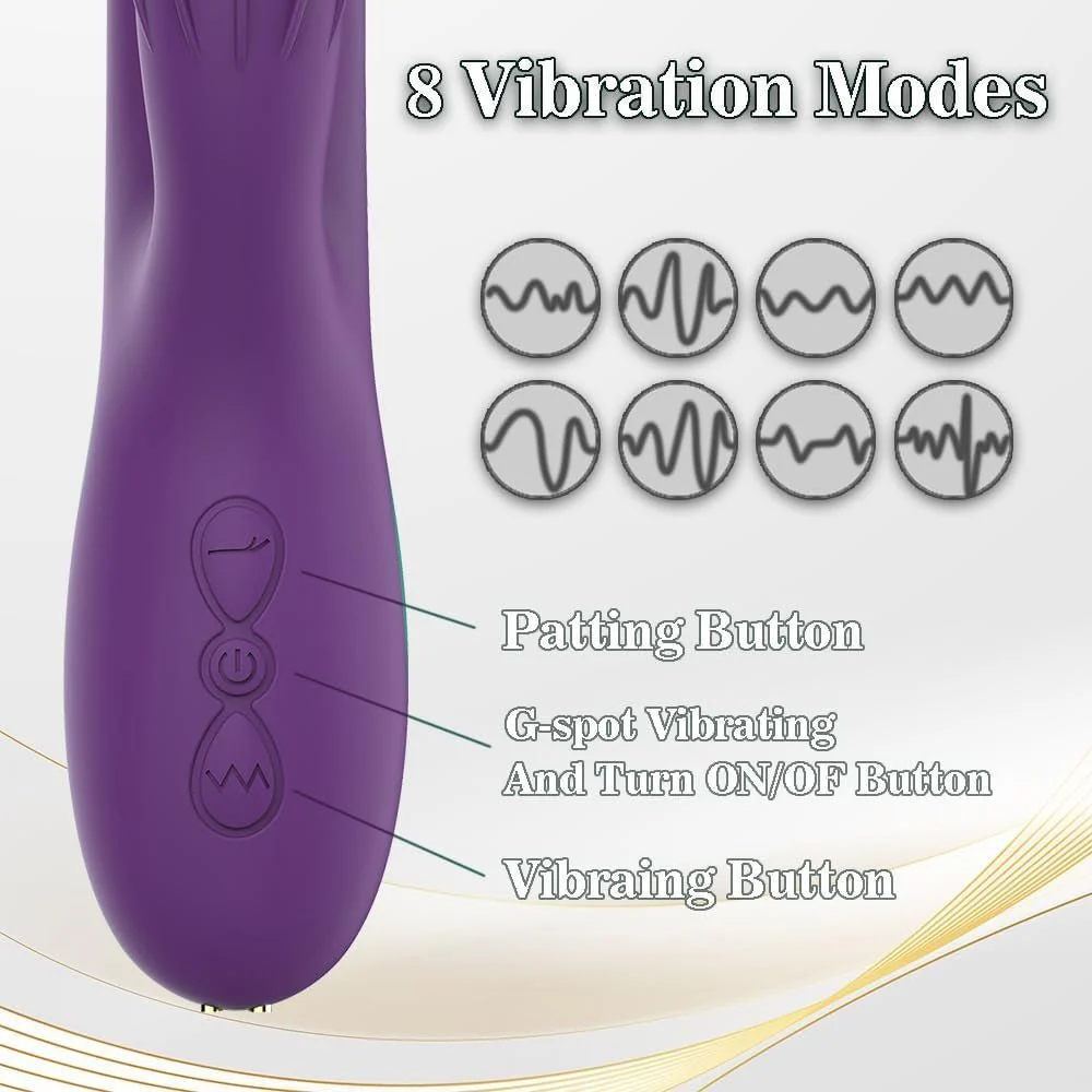 TapPulse Rabbit Vibrator Tapping 8 Modes Waterproof Quiet - Image 4
