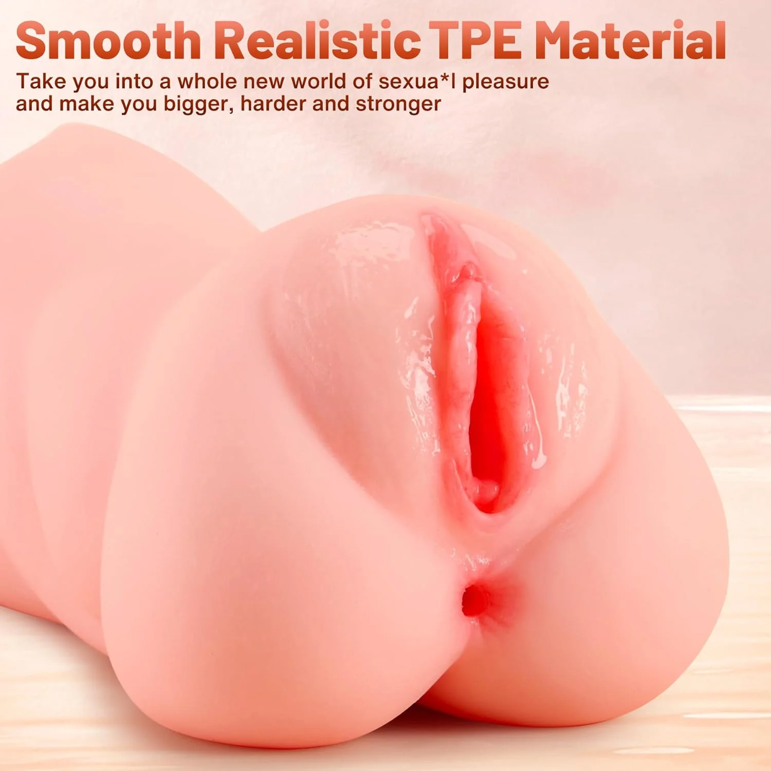 TriCore 3-in-1 Realistic Pocket Pussy 8.6" Male Stroker - Image 3