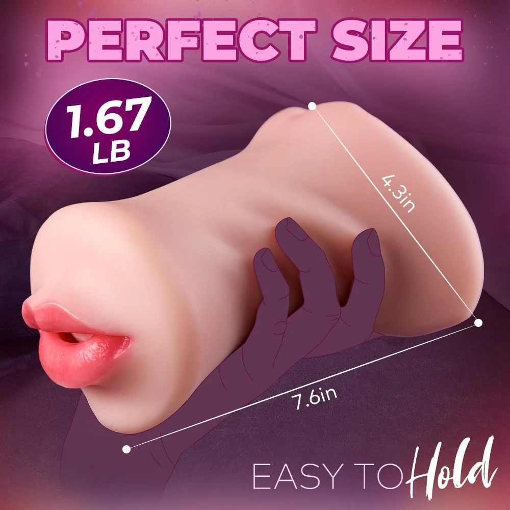 TriPleasure 3-in-1 Pocket Pussy Mouth Vagina Anal - Image 6
