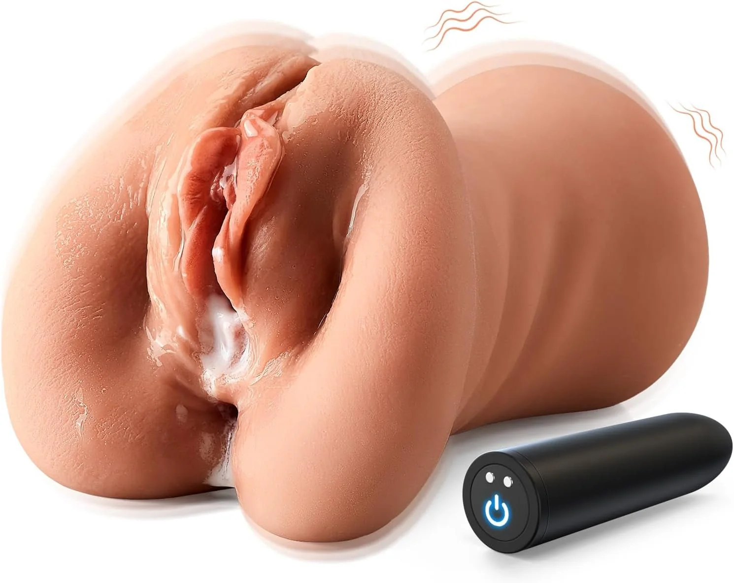 VibraTriple 3-in-1 Vibrating Pocket Pussy Male Stroker