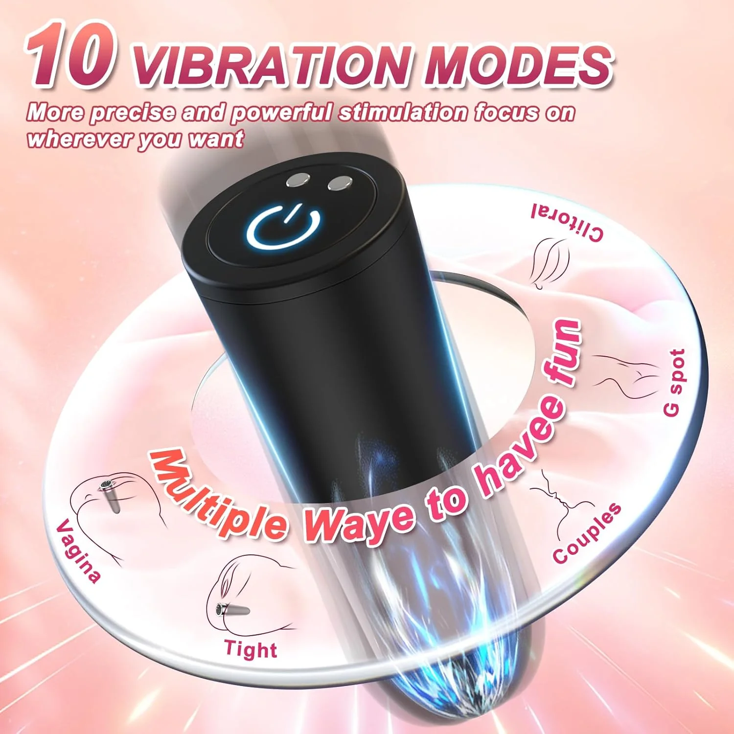 VibraTriple 3-in-1 Vibrating Pocket Pussy Male Stroker - Image 2
