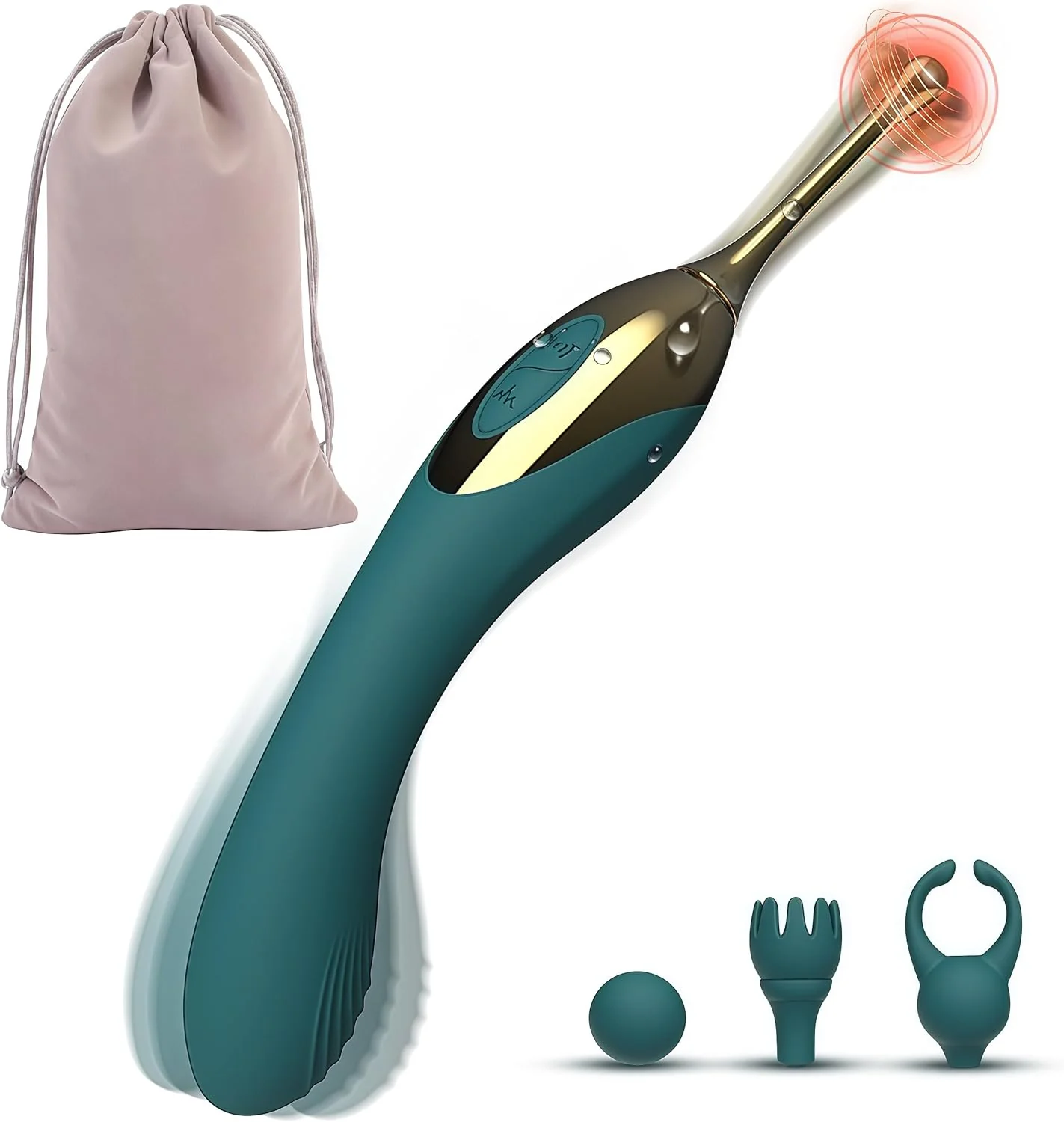 PulseNova Dual-Ended Clitoral G-Spot Vibrator 12 Modes Waterproof