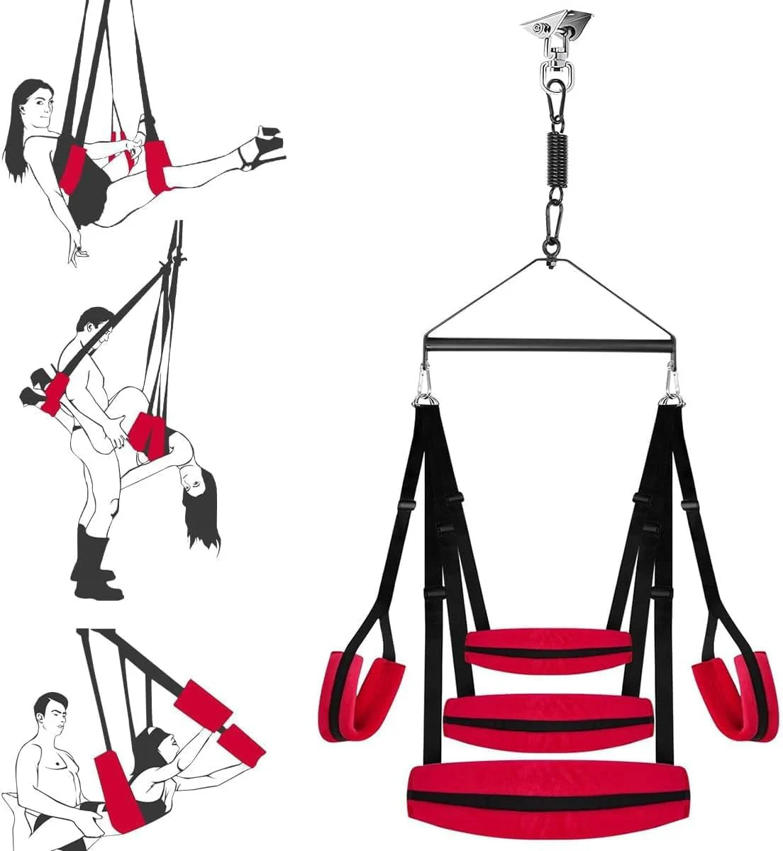 VireliX 360° Door Sex Swing Wide Seat 400lb