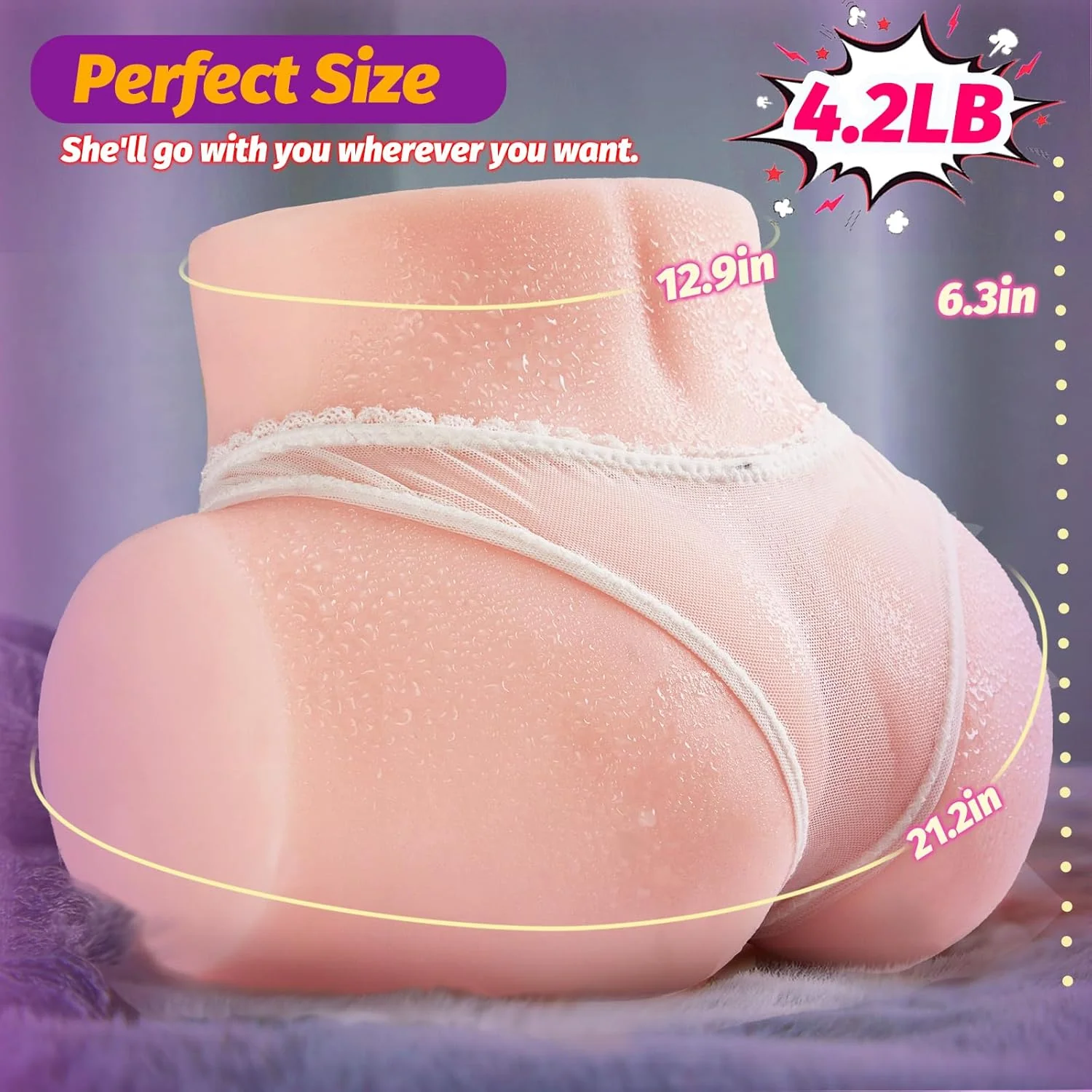 SilhouetteSplit Portable Dual Channel Male Stroker Sex Doll 4.2LB - Image 7