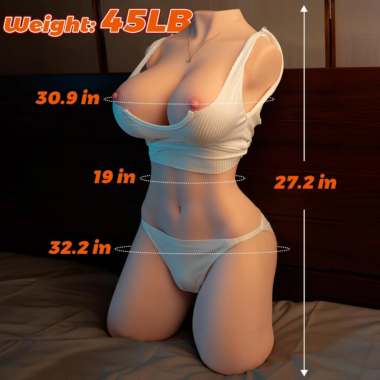 SavaraX 45LB Life Size Sex Doll Torso 3-in-1 Realistic - Image 7